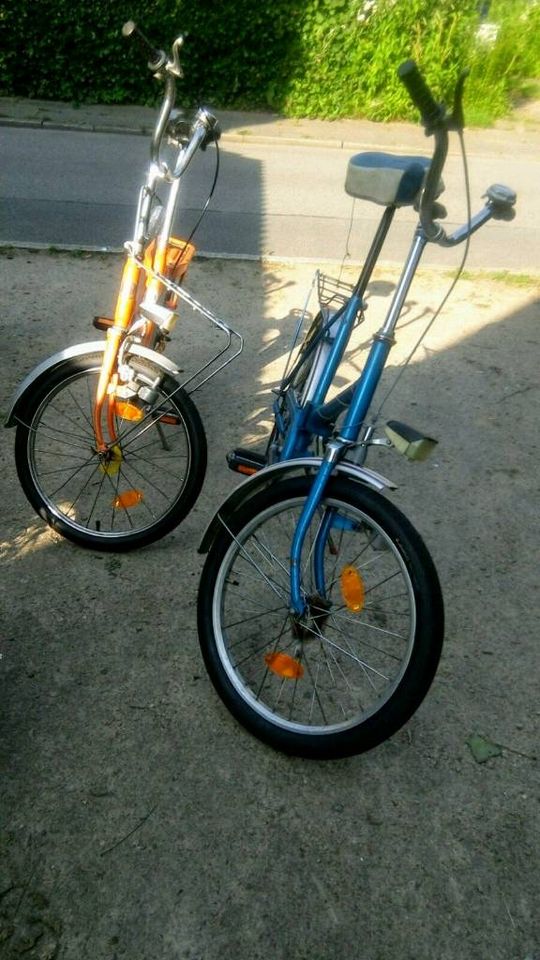 Blaues Vintage Klapprad  tip-top neue Reifen in Ahrensburg