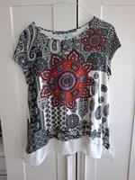Desigual Shirt M Damen Mandala weiß top Bayern - Ingolstadt Vorschau