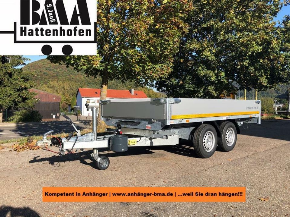 Rückwärtskipper EDUARD 310x160x30 2700kg E+H Pumpe BMA Edition in Tannheim