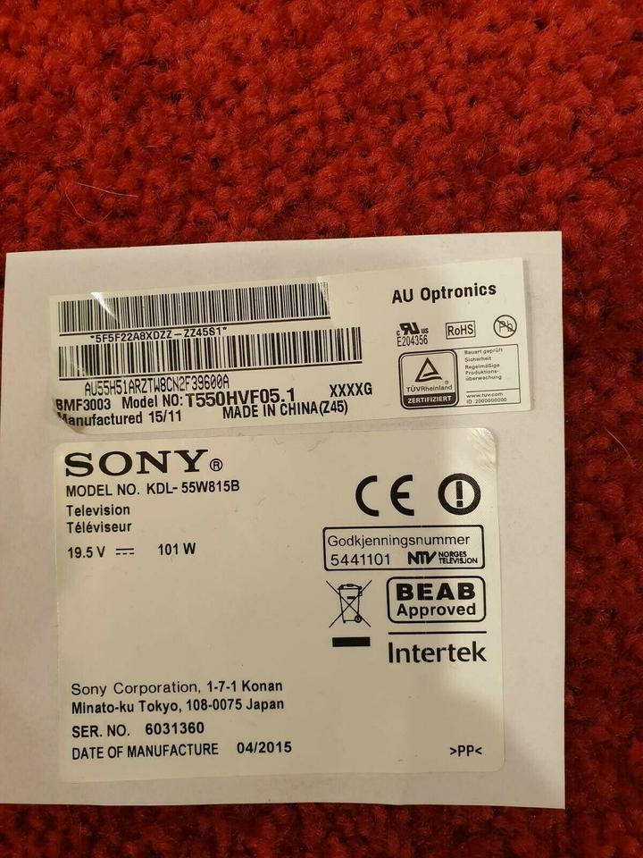 LEDs 74.55T20.001-0-FC1 / 550TA46 / 550TA47 aus Sony KDL-55W815B in Hemer