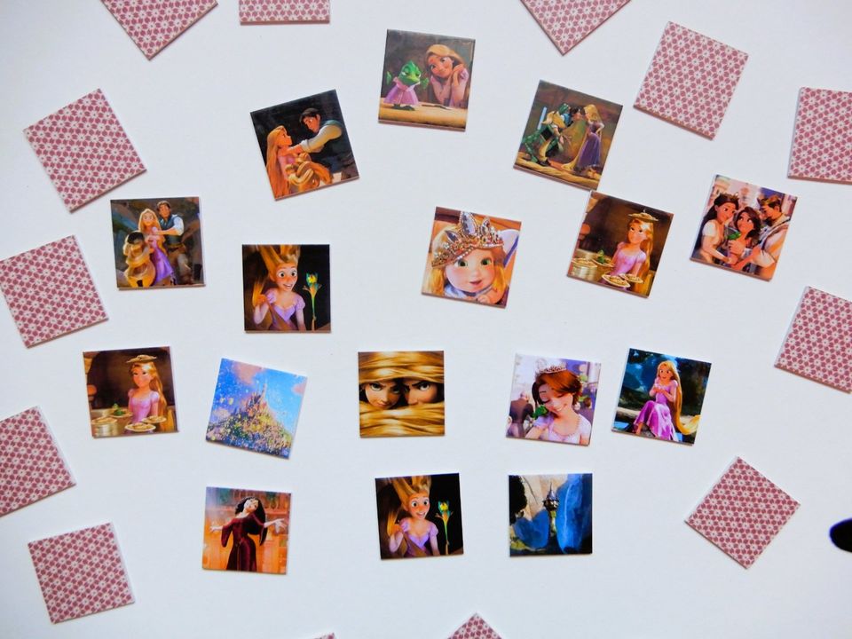 Handmade Memory-Spiel Legespiel Tangled von Disney Rapunzel in Hamburg