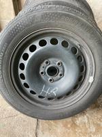 4 Stück 205/55R16 91H Sommerreifen auf Stahlfelgen für Golf 5 Bayern - Konradsreuth Vorschau