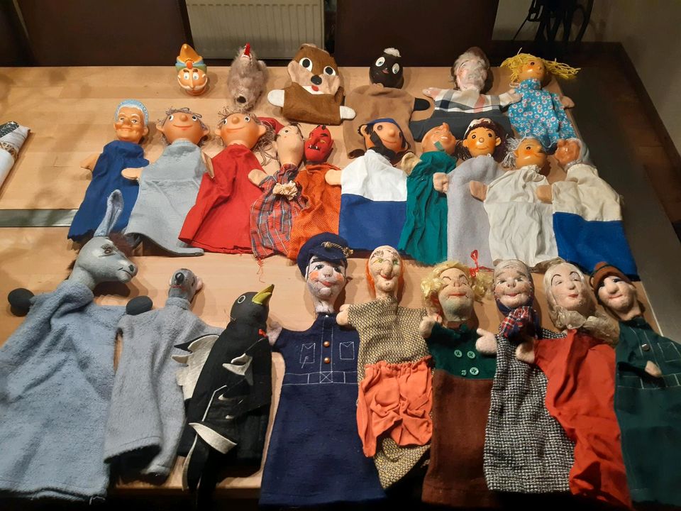 Handpuppen Sammlung Konvolut in Stadtlengsfeld