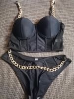 Korsagen Bikini mit Mesh und goldener Kette Sachsen-Anhalt - Halle Vorschau