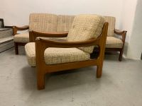 Mid Century Skandinavische Teakholz Sitzgruppe Sofa & 1 Sessel Baden-Württemberg - Tübingen Vorschau