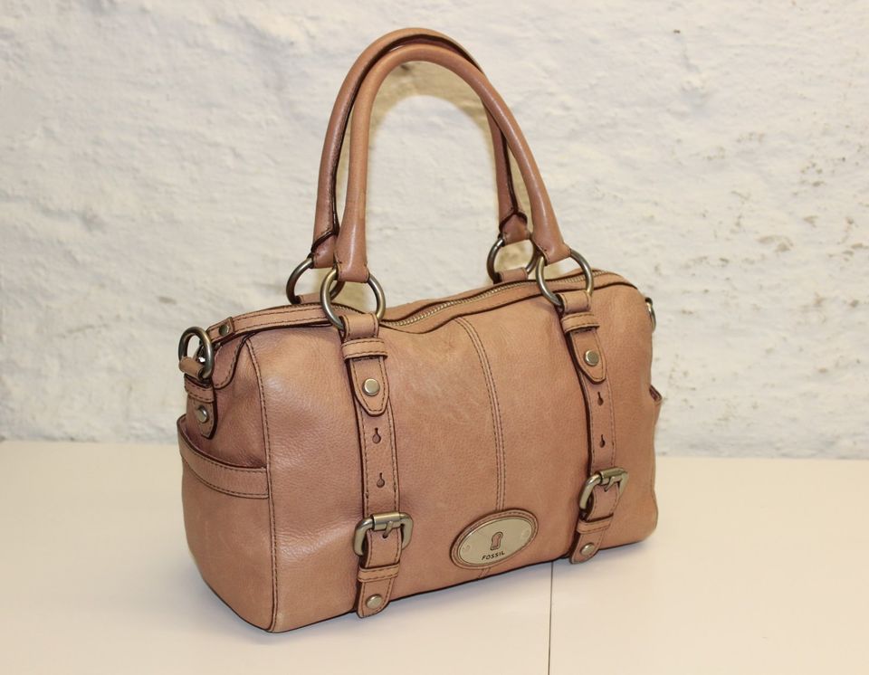 FOSSIL Maddox Large Satchel Rosa Tasche Handtasche Leder Vintage in Duisburg