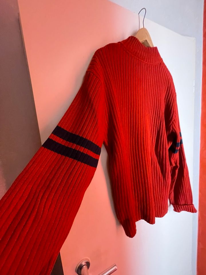 Orig.Tommy Hilfiger Strickjacke XL rot in Hofgeismar