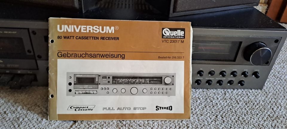 80W Cassetten Hi-Fi Receiver UNIVERSUM VT in Bochum