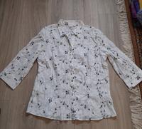 Bluse Crinkle mit 3/4 Arm, weiß schwarz geblümt, Gr. 44, NEU Nordrhein-Westfalen - Werl Vorschau