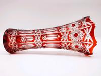 Große Kristallglas Blumen-Vase Römer-Glas rot Überfang alt Antik Nordrhein-Westfalen - Herne Vorschau