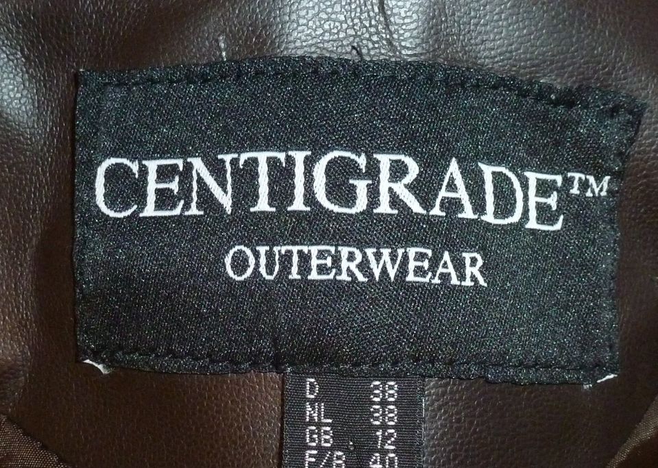 Lederjacke Gr. 38 Herbst Leder Centigrade Outerwear Jacke QVC in Dörentrup