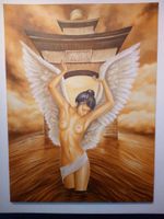 "Japanischer Engel" - Kunstdruck Acryl auf Leinwand - 120x90 cm Berlin - Spandau Vorschau