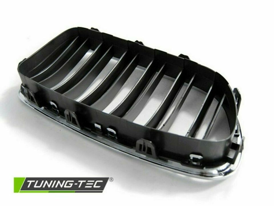 Kühlergrill Nieren chrom schwarz für BMW 5er F10 F11 BJ 10-17