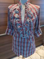 Bluse, Longbluse von Please, dunkelrot schwarz weiß kariert Baden-Württemberg - Neckargemünd Vorschau