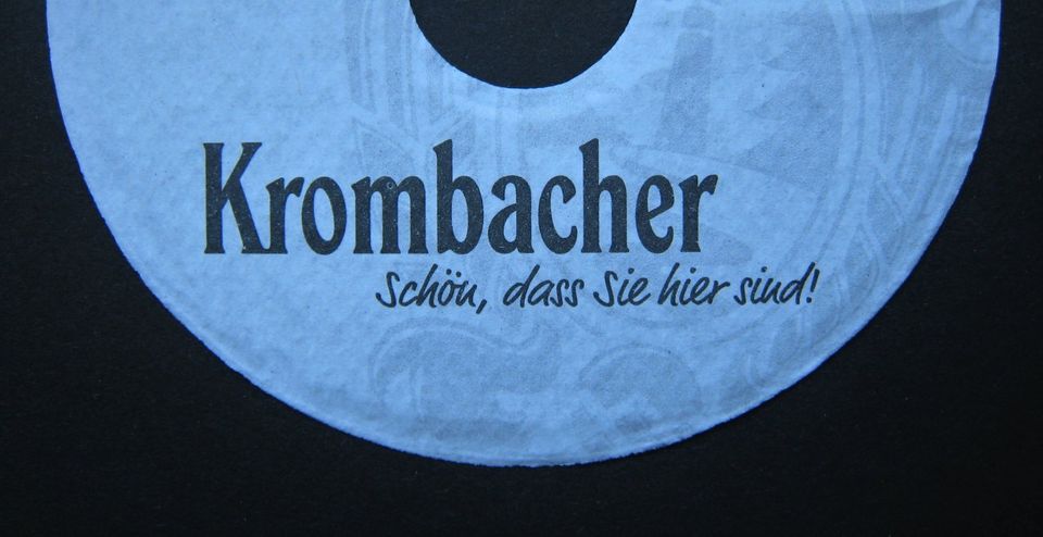 KROMBACHER PILSDECKCHEN Bierdeckel Coaster Beer Bier in Darmstadt