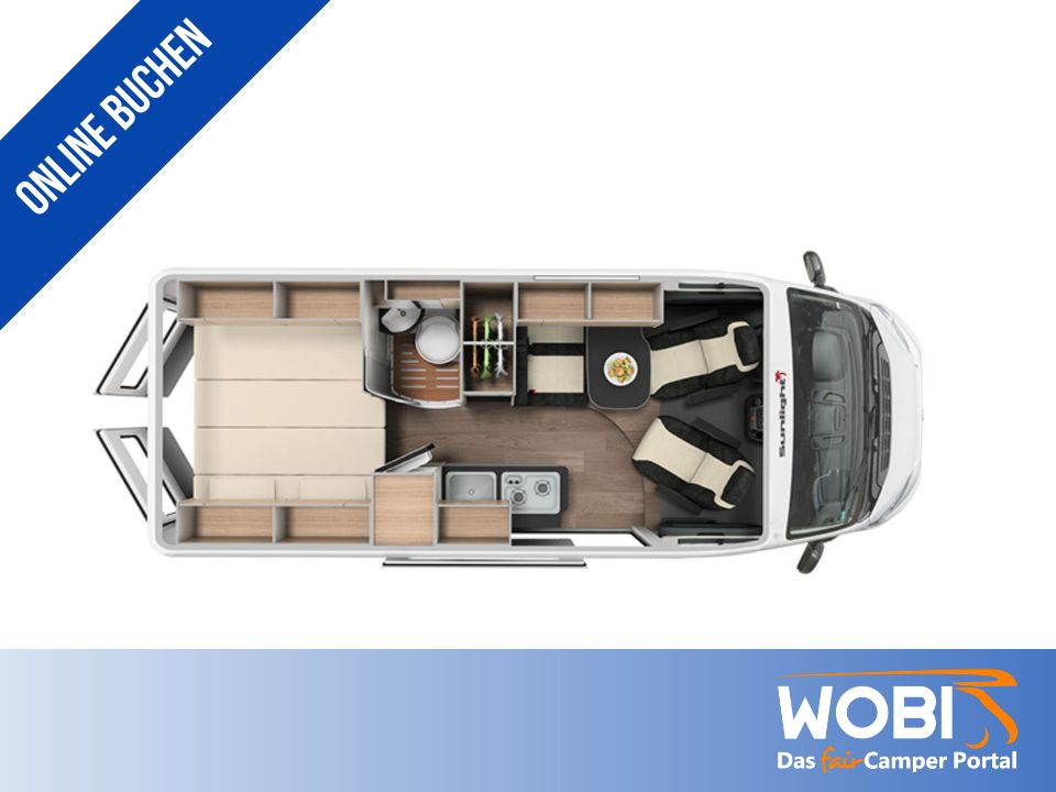 ✅Wohnmobil mieten | Kastenwagen | 3 Pers. | WOBI Nr. 983 ab in Sulzbach a. Main