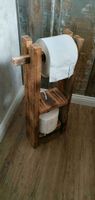 Toilettenpapierhalter Holz /shabby look / geflammt oder Natur Dithmarschen - Heide Vorschau