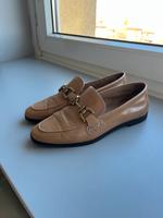 Loafers beige zara leder München - Ramersdorf-Perlach Vorschau