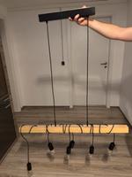 Lampe Esstisch aus Holz mit. 6 Lampen individuelle Höhe Bayern - Illertissen Vorschau