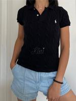 Ralph Lauren Kurzarmpullover mit Zopfmuster Schwarz gr.XS 34 Nordrhein-Westfalen - Minden Vorschau