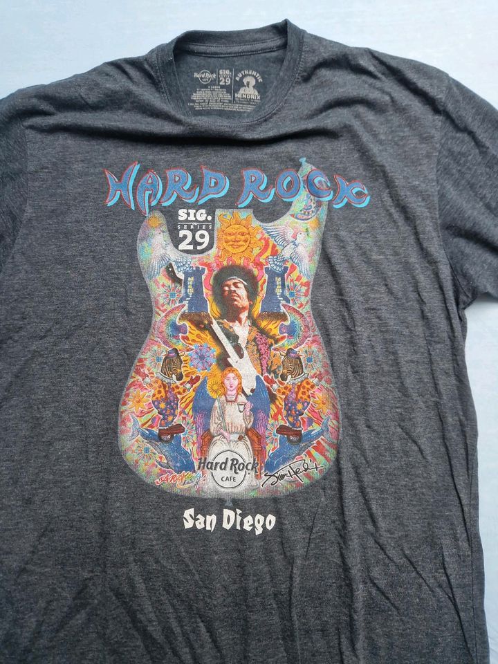 Hard Rock Cafe Jimi Hendrix T-Shirt San Diego XL grau in Güglingen