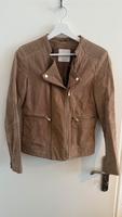 Mango Lederjacke Gr. M Braun Silber wie neu! Bayern - Schwarzenbruck Vorschau