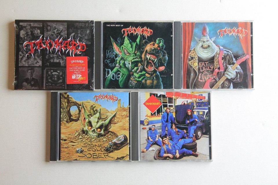 5x CD Tankard, Hair, Oldies, Stone, Fat, Tankwart, Metal, Thrash in Bruchhausen-Vilsen