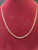 GOLD KETTE 9k 375 40,5cm L 0,17cm B 4,94g Gelb Gold AU Berlin - Neukölln Vorschau