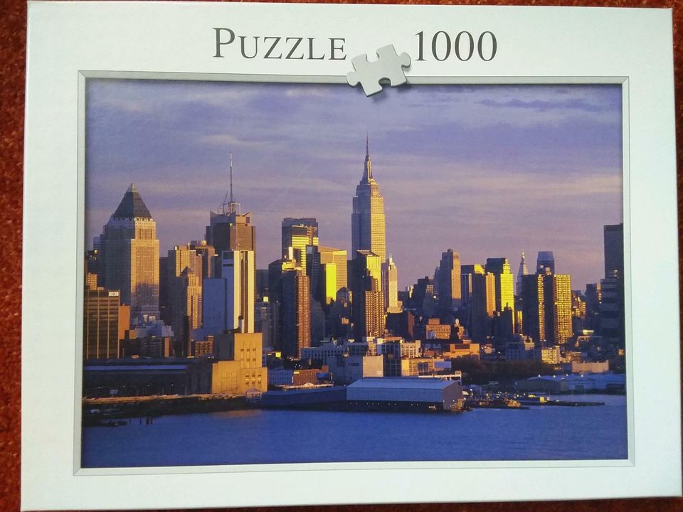 Puzzle Silhouette New York Skyline 1000Teile in Vitte