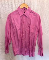 Herren Hemd Pink Weis gestreift Uni kurz lang 41 42 L Hessen - Dietzenbach Vorschau