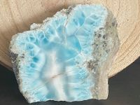 UNIKAT Anschliff Larimar 7,7 cm x 9,1 cm Edelstein Scheibenstein Nordrhein-Westfalen - Neuss Vorschau