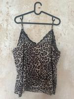 Leopard top Tiger Animal Print h&m braun schwarz Spaghettiträger Frankfurt am Main - Eschersheim Vorschau