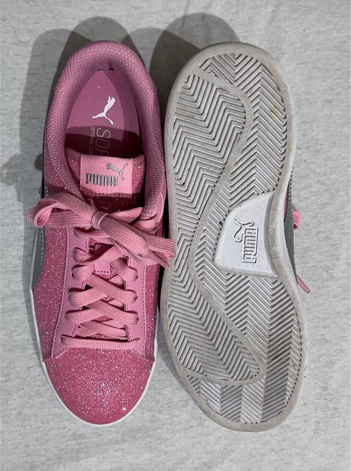 Puma Schuhe Gr.38,5 Pink Glitzer in Erbach