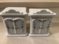 Zucker Mehl Keramik Aufbewahrung blau Weiß Landhaus Bayern - Burglengenfeld Vorschau