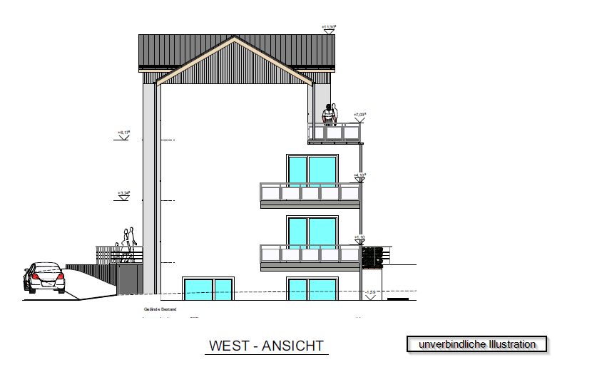 Neubauprojekt in Eislingen , KFW 40, Stellplatz umsonst, 3,5 Zi.-Whg., EG, Terrasse, Keller, Aufzug! in Eislingen (Fils)