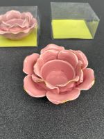 2 Kerzenständer Teelichter aus Keramik rosa Saarland - Nalbach Vorschau