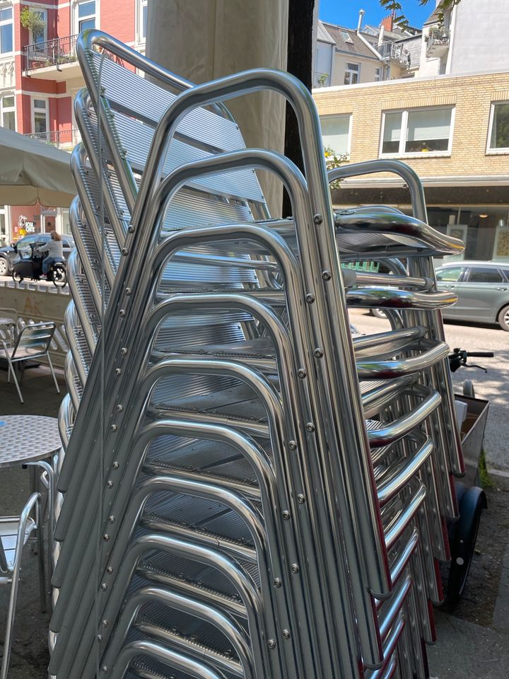 Bolero Aluminium Stuhl 14x komplett neu Terrassen Möbel in Hamburg