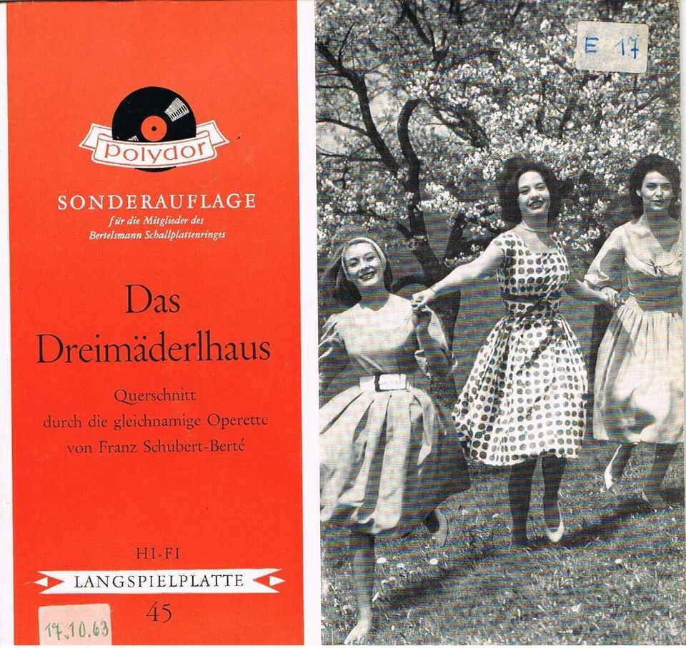Schallplattenalbum E mit 20 Schallplatten 17,5 cm Durchmesser in Opfenbach