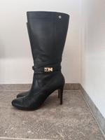 Tommy Hilfiger Lederstiefel Grösse 40 schwarz Bayern - Rehling Vorschau