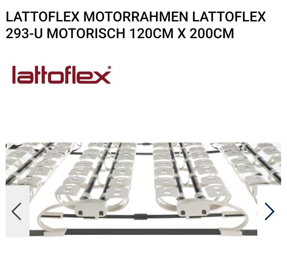 Komfort Bett mit Lattoflex Motorrahmen in Gummersbach