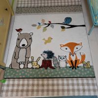 Kinderteppich 120x170 beige mit Waldtieren Stuttgart - Vaihingen Vorschau