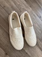 Damen sneaker slip on 38 Creme beige spitze neuwertig Hessen - Marburg Vorschau