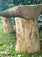 2 x Gartenbank Bank Holzbank ca. 1 m lang, massives Holz Bayern - Tapfheim Vorschau