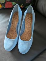 Marco Tozzi!! hellblaue Pumps, Gr. 40, Wildleder ähnlich Nordrhein-Westfalen - Uedem Vorschau