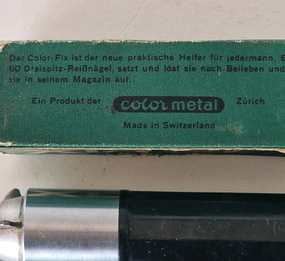 ColorFix Patent Reissnagelautomat Swiss Made in Bad Teinach-Zavelstein