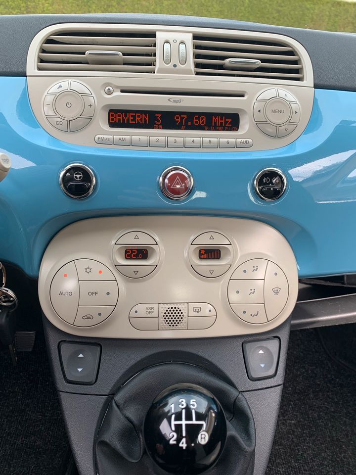Fiat 500C Lounge Klimaautomatik, Teilleder, PDC, MFL, USB, AUX in Reichertshofen