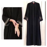 NEU♥️ Dubai Kimono Abaya Kaftan Schwarz Strass Jacke Düsseldorf - Stadtmitte Vorschau