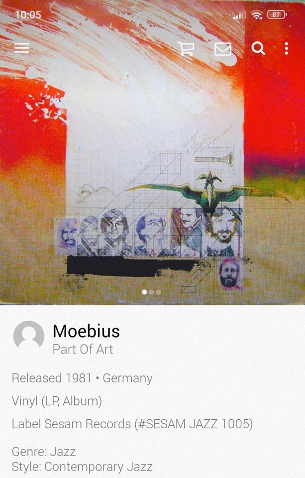 Part of Art-Moebius Erstpressung Schallplatte Vinyl LP in Hagen