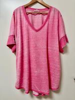 T-Shirt aus USA, Neon Pink meliert, US Gr. 2XL, ca. 50 - 52 Hessen - Trebur Vorschau