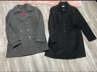 Mantel in grau und schwarz Sachsen - Stolpen Vorschau
